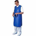 With optional pocket. Model holding thyroid collar, available separately.